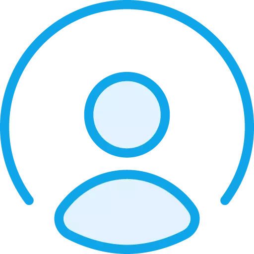 user icon profile icon avatar blue color
