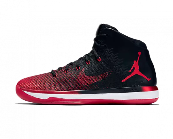 red and black running foam shoes for men