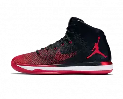 red and black running foam shoes for men