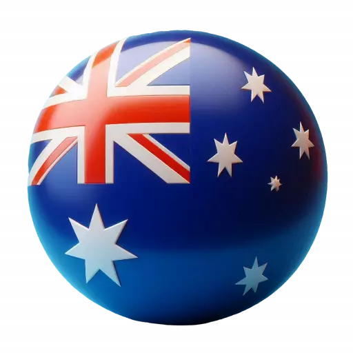 australia rounded country flag transparent png