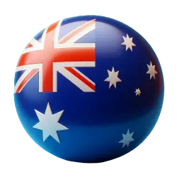 australia rounded country flag transparent png