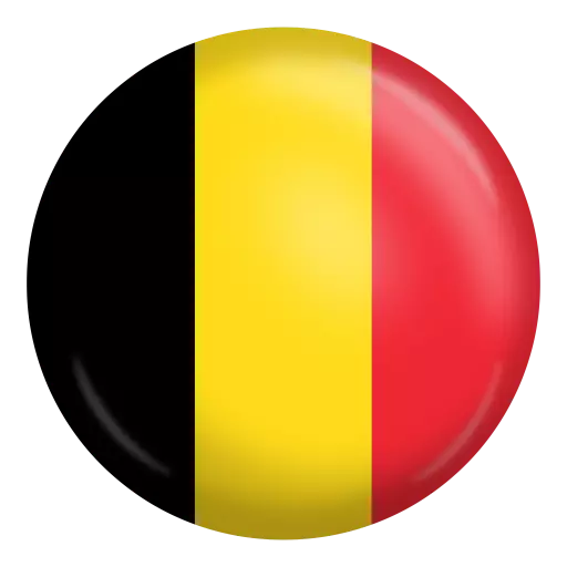 belgium country rounded flag yellow red black flag