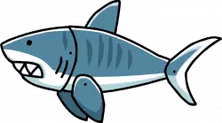 Blue shark vector comic shark transparent png