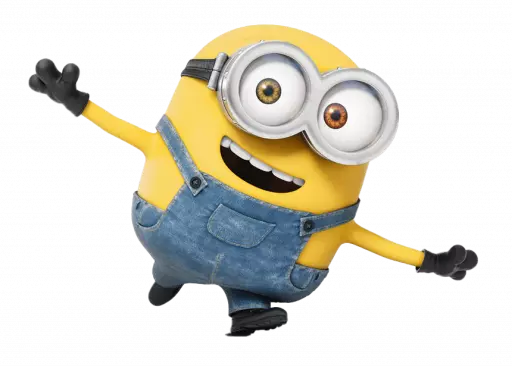 Cute minion character transparent png