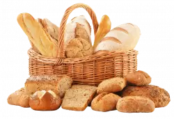 french bread basket, baked items french basket