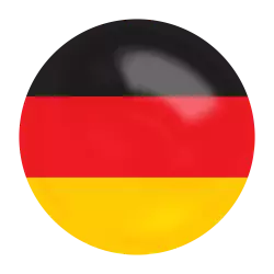 germany country rounded flag glossy transparent png