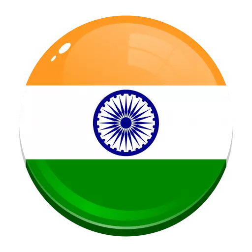 India country rounded flag transparent png