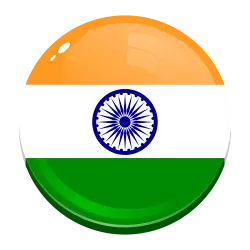India country rounded flag transparent png