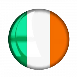 ireland country rounded flag transparent png