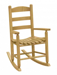 Light wooden chair with natural colour transparent image