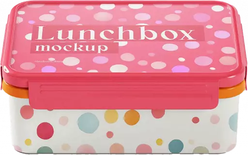 plastic lunchbox mockup free transparent png