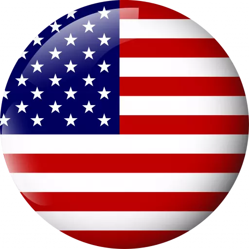 usa rounded flag glossy png