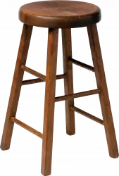 chair free transparent image, 4 legs chair rounde shape