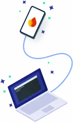 laptop to mobile connection cli tools, firebase