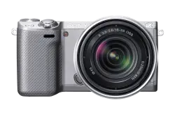 sony Alpha fusion silver camera for high end photography