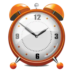 alarm clock timepiece orange clock