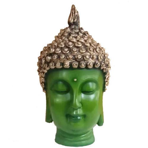 buddha face green color
