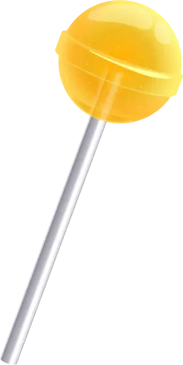 caramel candy yellow lollipop