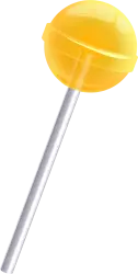 caramel candy yellow lollipop