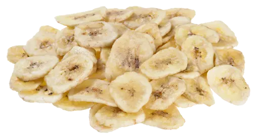 fresh dried banana cut fruits