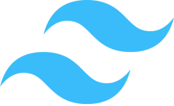 tailwindcss brand logo icon blue color logo