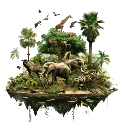wildlife animals landscape forest