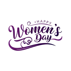 hand drawn calligraphy happy womens day